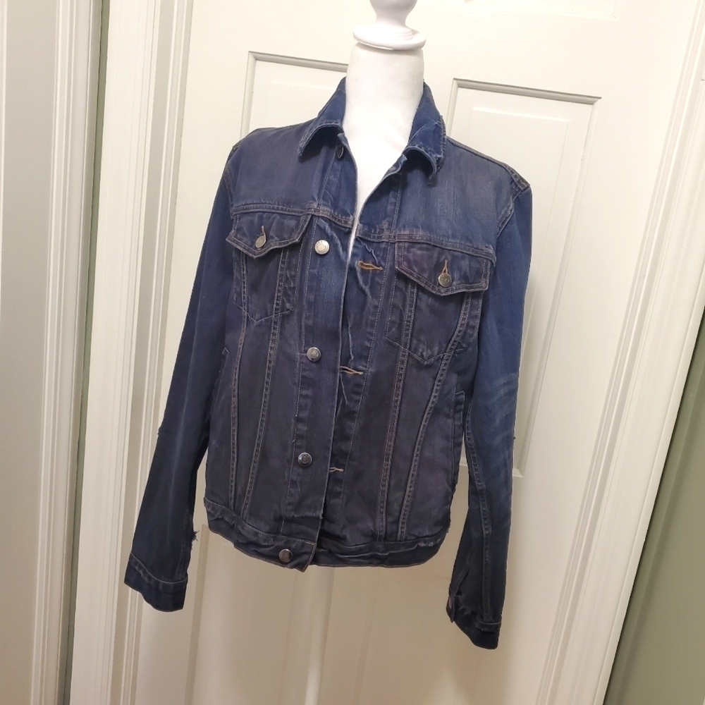 EC GAP 1969 Indigo Blue Jean Jacket Size Small, Casual, Versatile